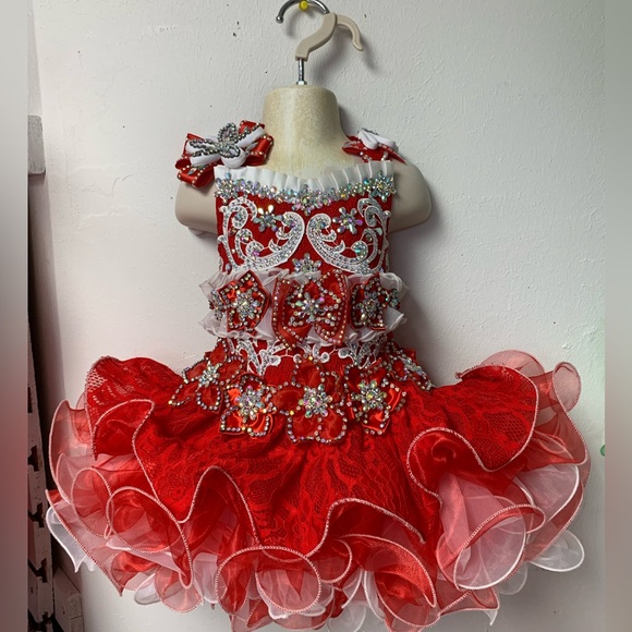 fitted lace wedding dress Unique Vintage Pink & Red Glitter Heart Tulle Cupcake Swing Dress